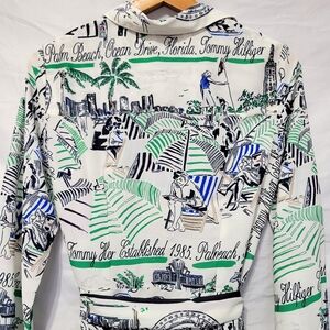 Tommy Hilfiger Florida Beach Graphic Tropical Resort Vacation shirt dress